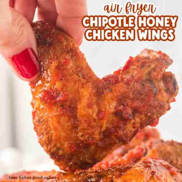 Air Fryer Chipotle Honey Wings are crispy, sweet, and spicy! Easy to make and perfect for game day,...