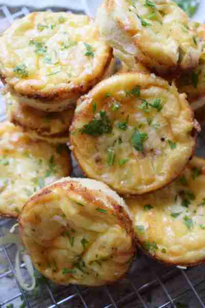 These Leek & Bacon Mini Quiche make the perfect make ahead brunch or breakfast idea. These are loade...