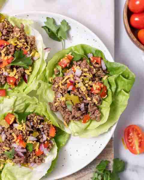 Quick Cheeseburger Lettuce Wraps can be made in 15 minutes...and you get an extremely flavorful quic...