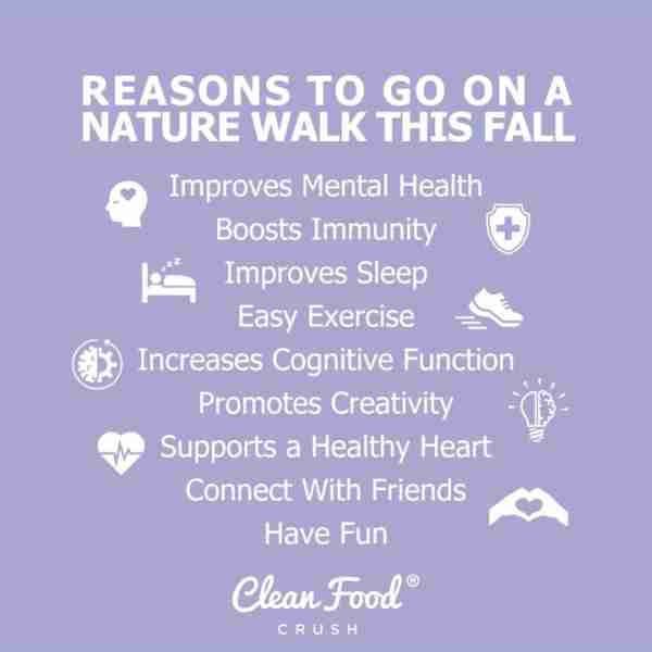 Benefits of Fall Nature Walks Autumn means warm blankets, hot drinks, comforting foods, fall movies,...