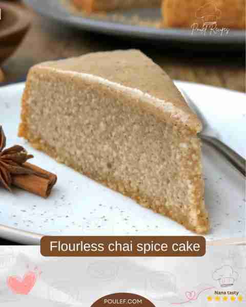This flourless chai spice cake is a warm, aromatic, and cozy treat infused with the comforting flavo...