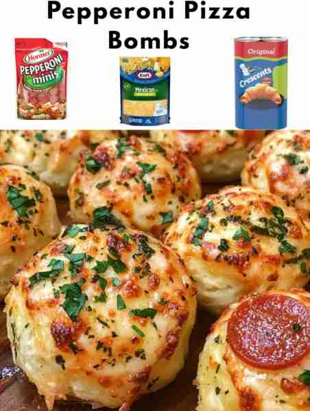 1 can refrigerated biscuit dough - 1 cup shredded mozzarella cheese - 1/2 cup mini pepperoni slices...