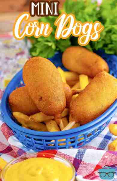 These Mini Homemade Corn Dogs are perfectly crunchy on the outside and tender on the inside. A fun l...