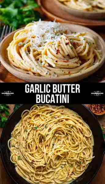 ✅It’s ready in under 30 minutes ✅Bucatini is more saucy than spaghetti ✅You can easily adjust bas...