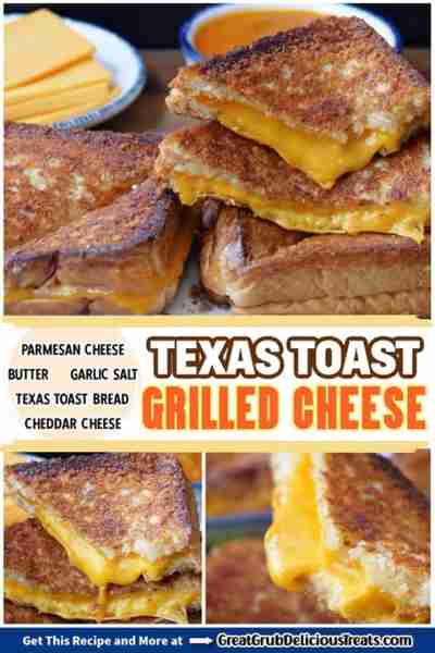TEXAS TOAST GRILLED CHEESE! 🧡🍂 Made with a Parmesan garlic butter spread, are loaded with sharp ch...