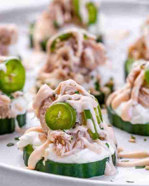 These tasty cucumber bites are perfect for entertaining, a quick lunch, or just keeping things light...