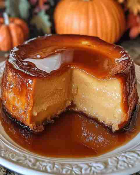 🍮 Pumpkin Flan Recipe – Creamy Caramel Delight 🎃 Ingredients: 1 cup granulated sugar 1 can (12 oz)...