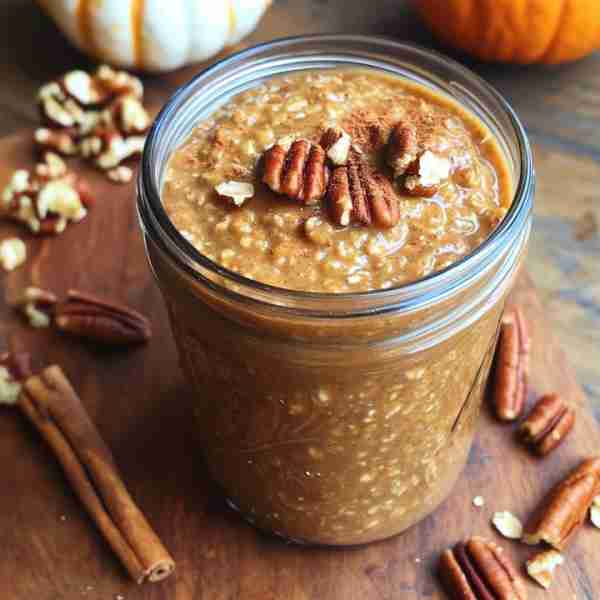 Pumpkin Pie Overnight Oats Ingredients: 1/2 cup old-fashioned oats 1/2 cup milk (or almond milk) 1/4...