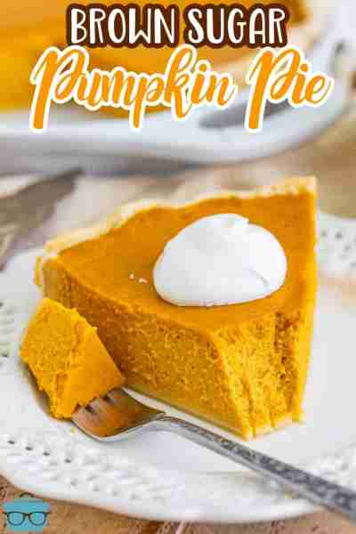 This Homemade Brown Sugar Pumpkin Pie is a must-make for Thanksgiving and the holidays. It comes out...