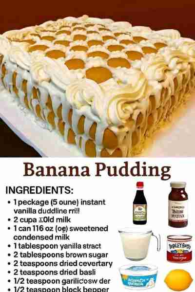 ،Banana Pudding😍- Don't LOSE this Recipe 😋 I love this quick & easy recipe .... Ingredients: 2 cup...