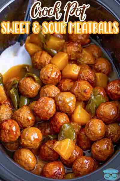 Crock Pot Sweet and Sour Meatballs are a delicious and easy recipe! Meatballs, pineapple and peppers...