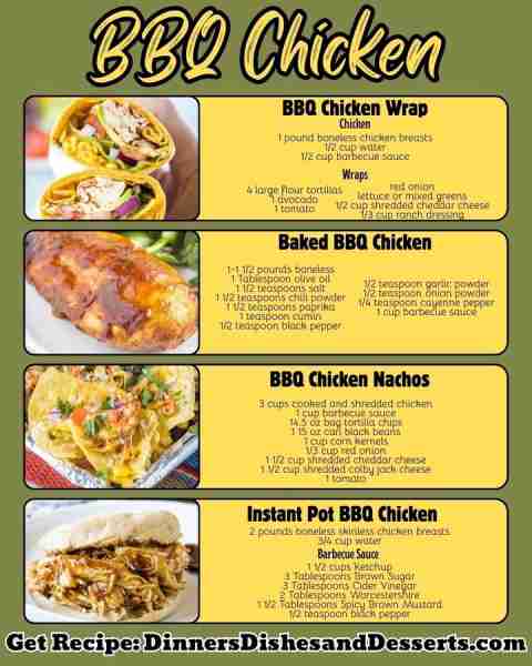Barbecue chicken is good in all forms all year round! Get the recipes in the comments ⬇️