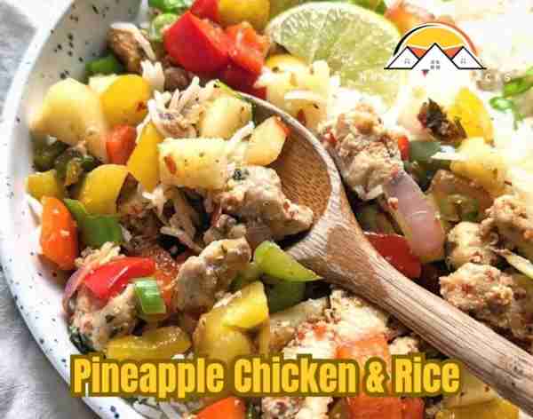 Low Sodium Pineapple Chicken & Rice Ingredients: - 1 lb boneless, skinless chicken breast, cut into...