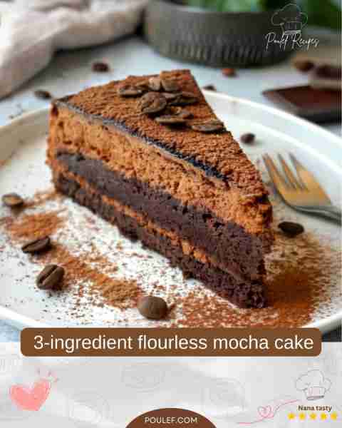 This three-ingredient flourless mocha cake is a rich, decadent, and coffee-infused dessert. This sim...
