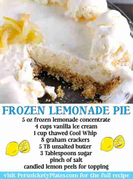 Frozen Lemonade Ice Cream Pie 🍋🍋 🍋 8 graham crackers 🍋 5 Tablespoons unsalted butter 🍋 3 Tables...
