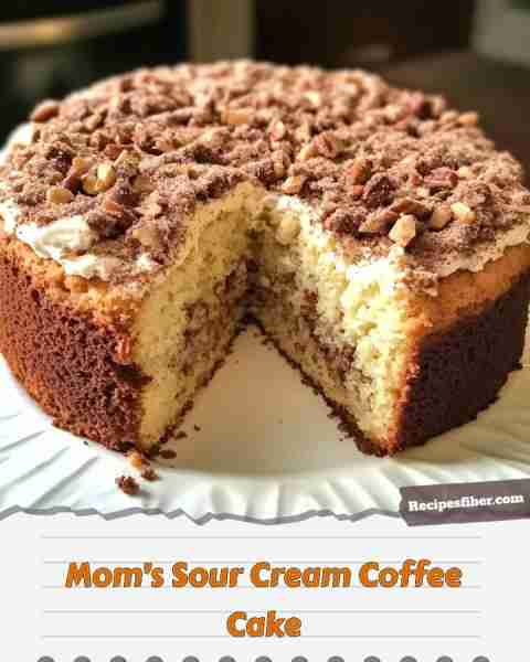 Mom’s Sour Cream Coffee Cake 🍰 A soft, buttery delight perfect for your morning coffee! 📋 Ingred...