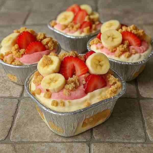 Strawberry Cheesecake Banana Pudding Introduction This Strawberry Cheesecake Banana Pudding is a dre...
