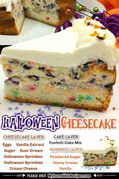 Ultimate Incredible Halloween Cheesecake! 👻 The Halloween Cake All Ages Love! 🎃💜💚 RECIPE BELOW!