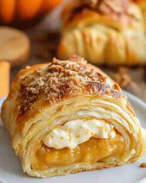 Cream Cheese Pumpkin Pie Crescent Rolls Ingredients 1 sheet of puff pastry, thawed and ready to roll...
