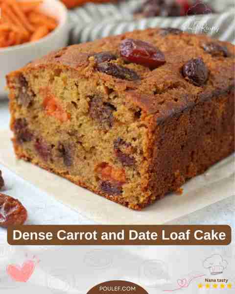 Dense Carrot and Date Loaf Cake Ingredients • 2 cups (250g) all-purpose flour • 1 ½ cups (180g) grat...
