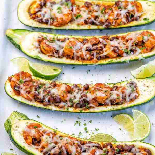 Your dose of #TacoTuesday goodness made #CleanEating yummy with our Shrimp Taco Zucchini Boats! 🔥 T...