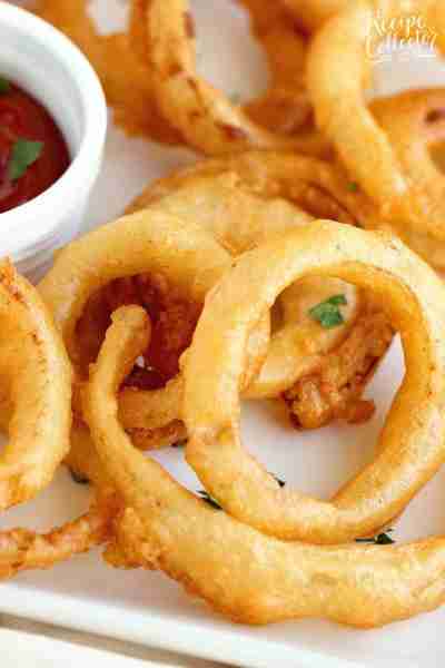 These homemade beer battered onion rings are super easy!! Plus, they only take a few ingredients to...