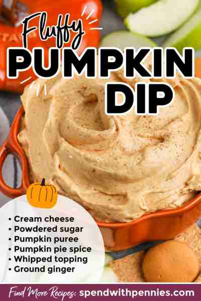 Comment RECIPE to get the recipe! This Fluffy Pumpkin Dip is a rich and creamy no-bake dip, perfect...