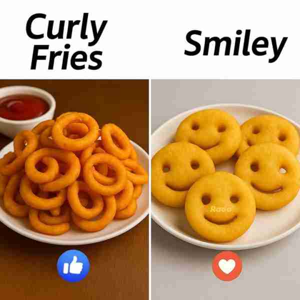 🍟🌀 Curly Fries Curly fries are spiral-cut potatoes seasoned with bold spices and fried until golde...
