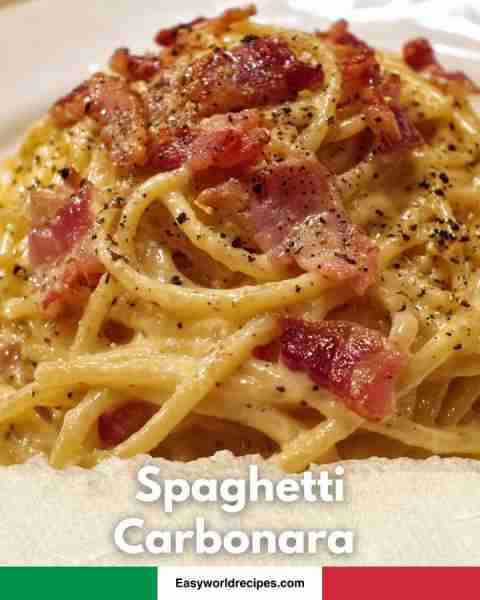 🍝 Spaghetti Carbonara Creamy, silky, rich pasta with smoky pancetta. The Roman classic! You’ll need...
