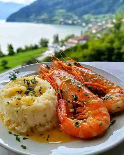 CLASSIC JUMBO SHRIMP IN BUTTER GARLIC SAUCE Savor this timeless dish of succulent jumbo shrimp bathe...