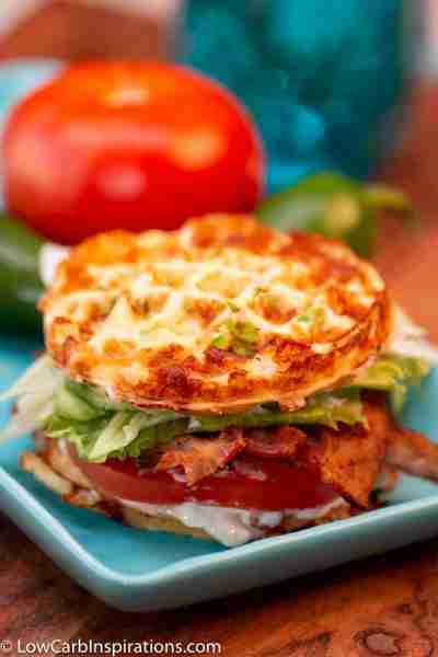 Craving a sandwich but want to stay keto? Meet your match Keto BLT Chaffle Sandwich in under 5 minut...