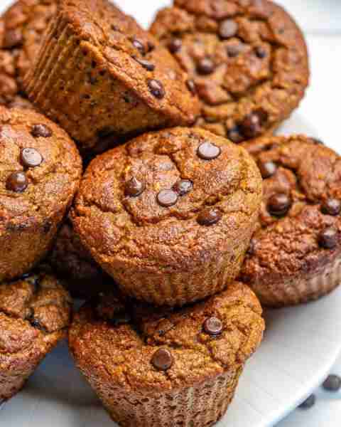Pumpkin Chocolate Chip Blender Muffins