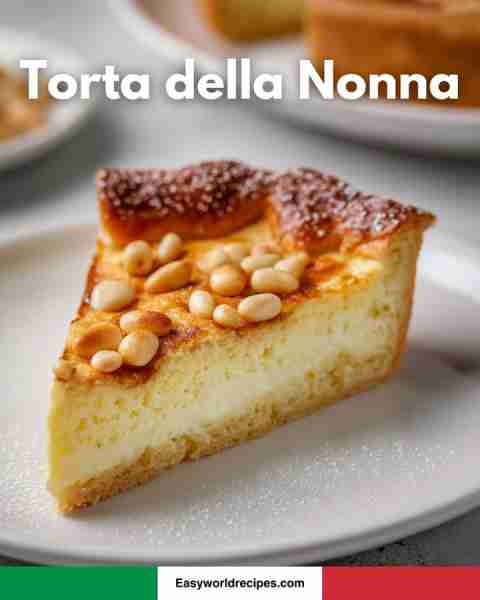 Torta della Nonna — traditional recipe below 🍰🇮🇹