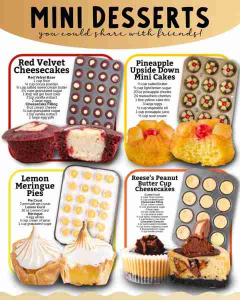 Sweet little bites = big smiles. These mini desserts are made for sharing! 😍🍬 Ingredients 🍬 Red V...