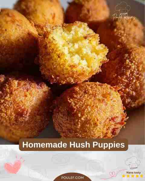 Homemade Hush Puppies Crispy and golden, these Homemade Hush Puppies are a Southern classic made wit...