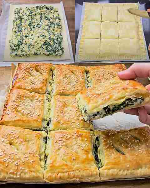 Vegan Spanakopita Crispy phyllo meets creamy, herby spinach — this vegan spanakopita is pure Mediter...