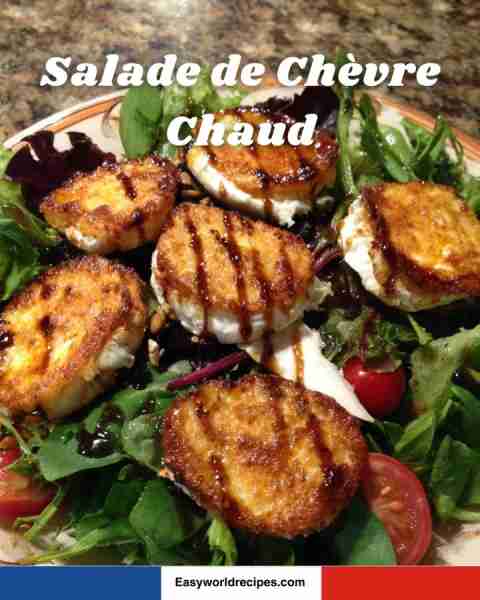 🥗🇫🇷 Salade de Chèvre Chaud Warm goat cheese on toasted bread, served over fresh salad greens with b...