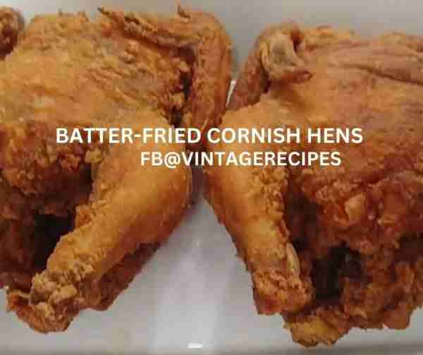 This is a different way to serve fried chicken, and because Cornish Game Hens are small - 1 -2 lbs....