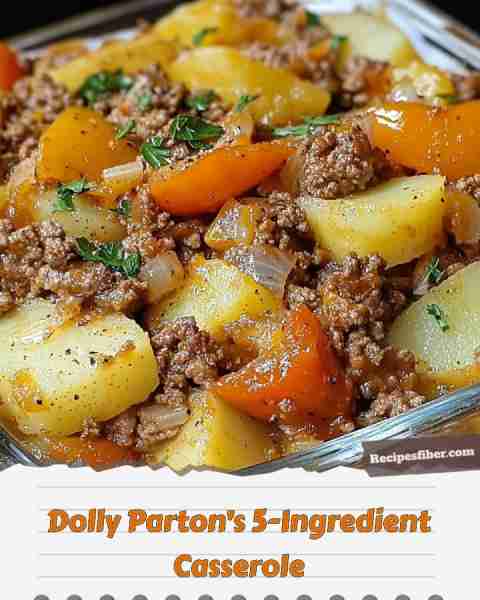 Dolly Parton’s 5-Ingredient Casserole 🍽️ A comforting and delicious dish made with just five ingred...