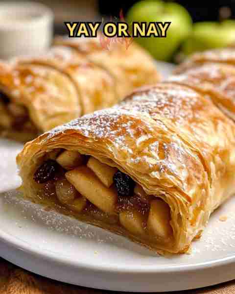 Traditional Apple Strudel Recipe Ingredients: For the Apple Strudel: ½ cup golden raisins 2 tablespo...