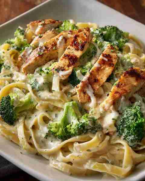 🔥 Creamy Chicken Alfredo Pasta with Broccoli 🍗🥦🍝 Prep time: 15 mins Cook time: 25 mins Servings:...