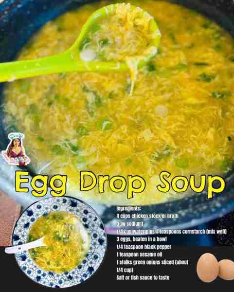 Easiest Soup to Make! Egg Drop Soup anyone ❤️ This loaded protein soup is so easy that you can make...