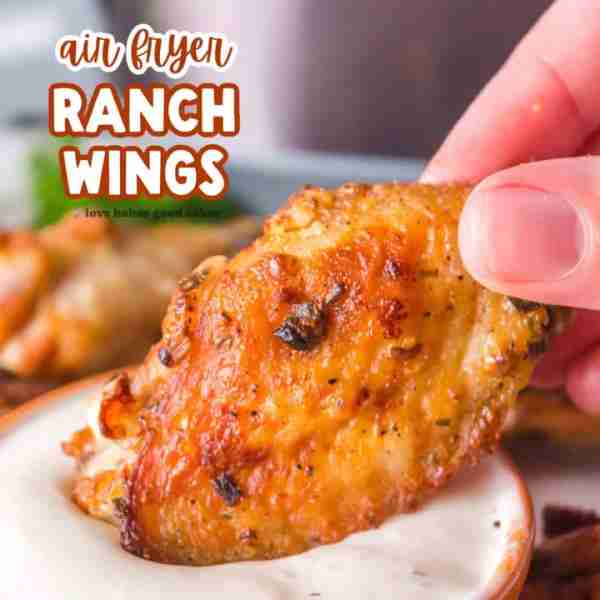 RECIPE - https://www.lovebakesgoodcakes.com/air-fryer-ranch-wings/ Crispy, flavorful Air Fryer Ranch...
