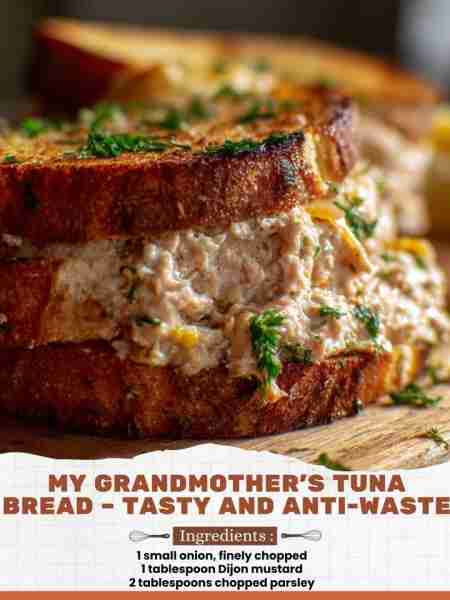 My Grandmother’s Tuna Bread – Tasty and Anti-Waste Ingredients: 1 small onion, finely chopped 1 tabl...
