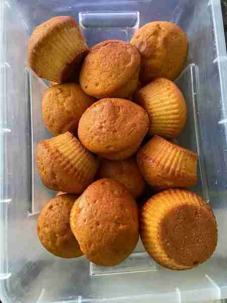 Recipe for Muffins Very Simple Recipe 4 cups flour 4 teaspoon baking powder 4 Large eggs 1 and 1/4 c...