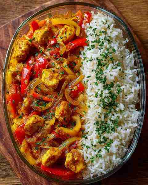 Family favorite from now on —Ultimate Chicken Pepper Curry with Rice 🍛