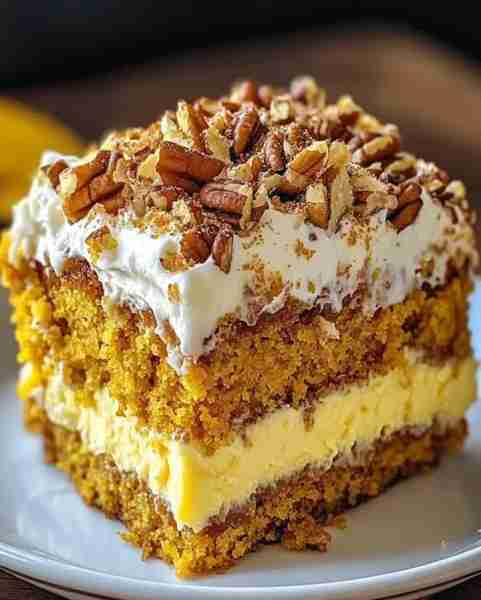 Pumpkin Pecan Delight Cake Ingredients Cake Ingredients Pumpkin Purée: 1 cup, pure and unsweetened G...