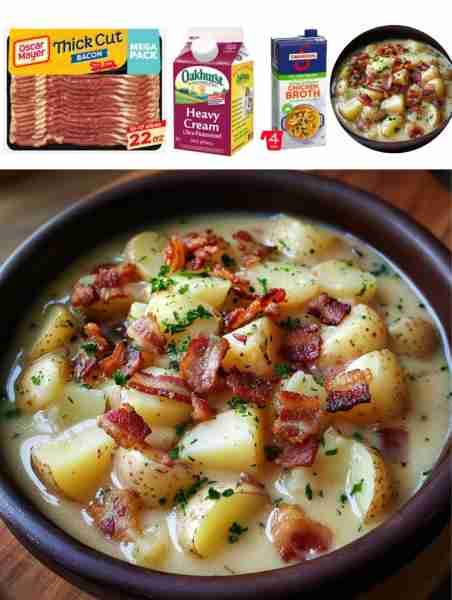 Potato and Bacon Soup Craving a cozy and delicious soup to warm you up on chilly nights? Look no fur...