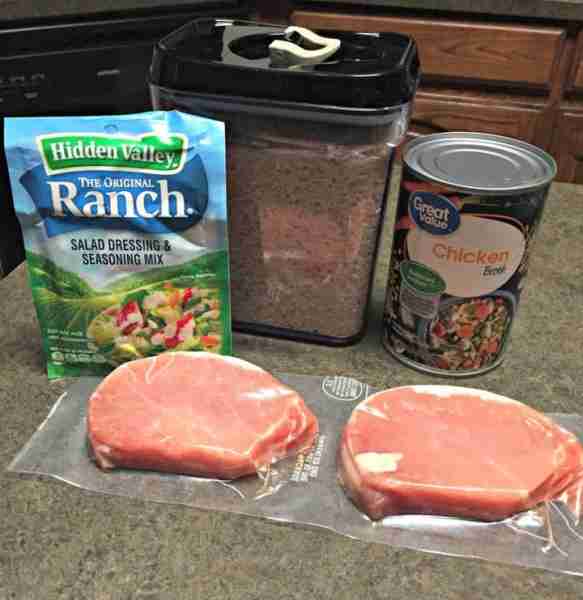 Easy Ranch Pork Chops and Rice Ingredients 2 TBS Butter 1 Cup Long Grain Rice 2-4 Pork Chops 14 oz C...