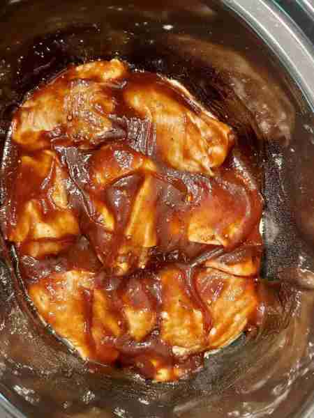 Slow Cooker BBQ Chicken Thighs Ingredients 8 chicken thighs bone-in and skin on 2 cups barbecue sauc...
